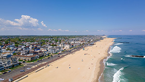 Aerial shot of Seaside Park